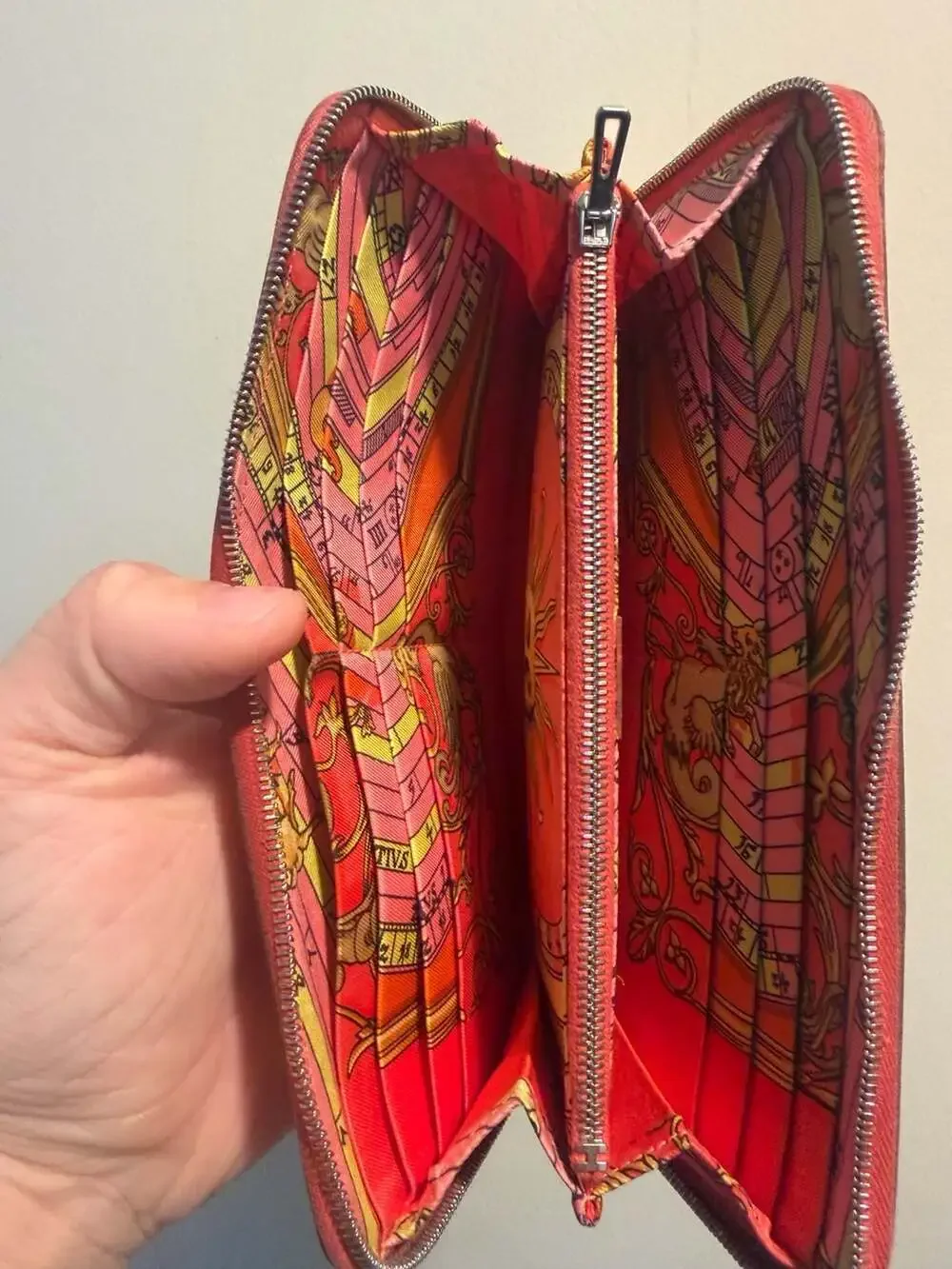 Hermès Azap Silk'In Classique Long Zip-Around Wallet